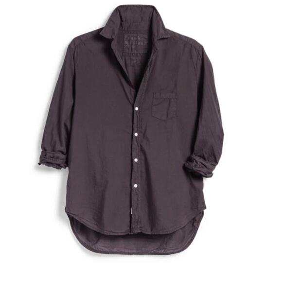FRANK & EILEEN Eileen Relaxed Fit Button-up Shirt in Elephant Size XXS - Picture 2 of 5